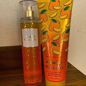 Bath and Body Works Mango Mai Tai set